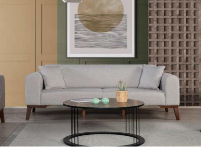 Three Seater Italian Style Furniture Sofa 3 Seater Modern Sofa Gray new