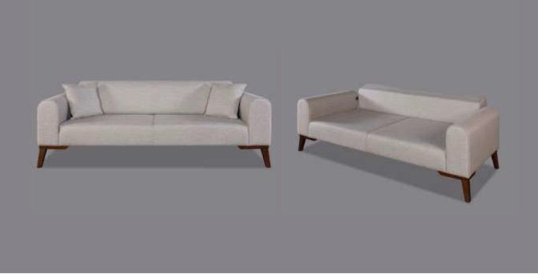 Three Seater Italian Style Furniture Sofa 3 Seater Modern Sofa Gray new