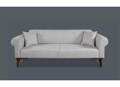 Sofa 3 Seat Loft Furniture Sofas Fabric Gray Couch Upholstery Three Seater new