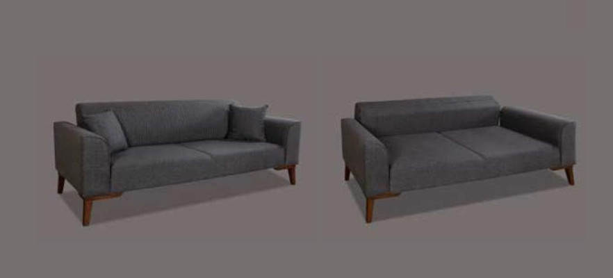 Luxury Three Seater Sofa 3 Seater Sofas Design Furniture Couches Gray new