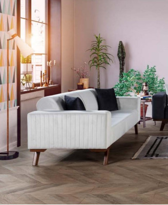 Luxury Three Seater Modern Couch Furniture White Couches Sofas Fabric Textile