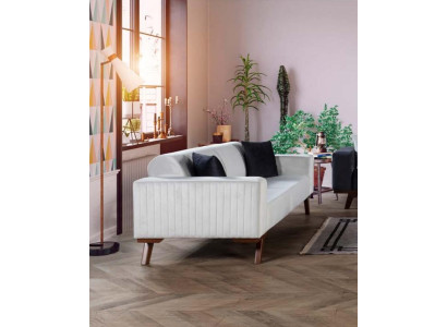Luxury Three Seater Modern Couch Furniture White Couches Sofas Fabric Textile