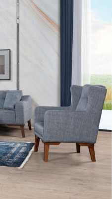 Gray Sofa Set Fabric Cover Sofa Set 331 Seat Couch Set Upholstery