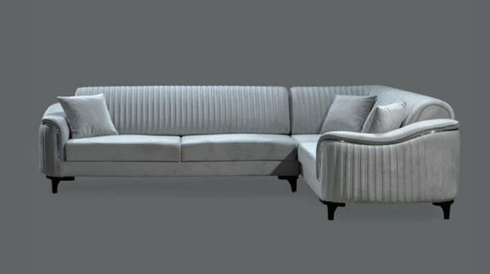 Gray Corner sofa L-shape Sofa Design Upholstery Modern Textile Living room new