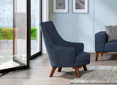 Armchair Waiting Room Couch Single Seater Chair Armchairs Gray Furniture Velvet
