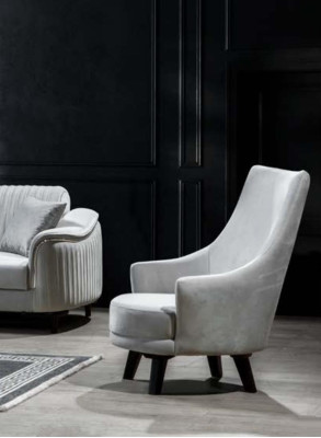 Armchair Italian Style Luxury 1 Seater Upholstery Designer Armchair Textile