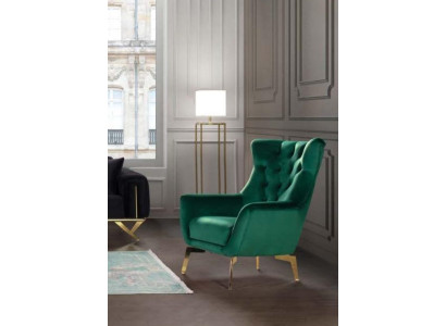Green Modern Armchair exclusive r stainless steel single seater living room lounge chair