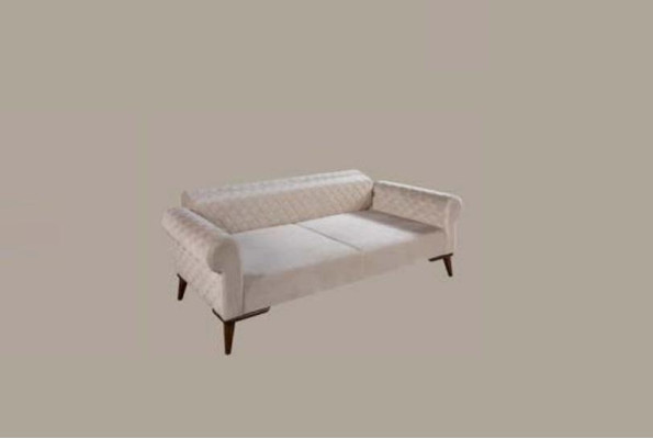 Three Seater Sofa 3 Seat Sofas Luxury Textile Couches White Elegant new
