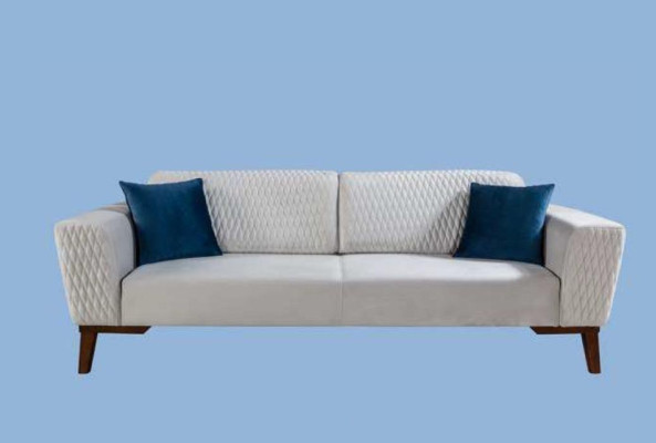 Three Seater Luxury Sofa 3 Seater Sofas Seater Fabric White Living room new