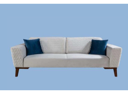 Three Seater Luxury Sofa 3 Seater Sofas Seater Fabric White Living room new