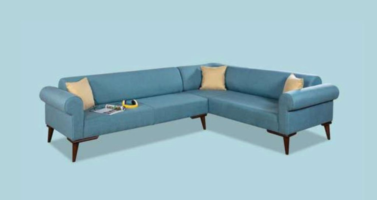 Furniture Corner sofa Wood Couch Living room Sofa L-shape Furniture Corner suite new
