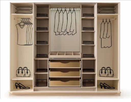 Modern Wardrobe Luxury Wardrobe Wood Cabinets Glass High Gloss