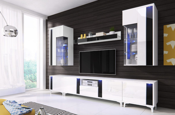 High gloss wall unit wall unit decorative living room wardrobe display case sideboard
