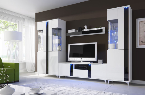 High gloss wall unit decorative wall unit living room wardrobe display case sideboard