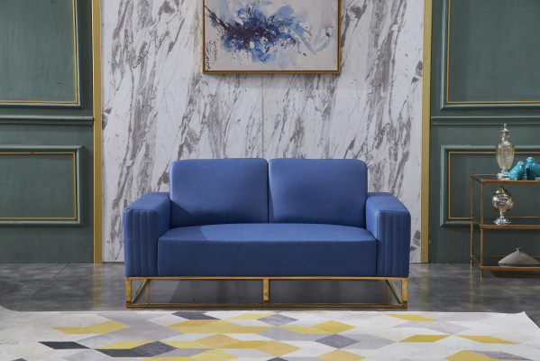 Couch Imitation leather Sofa Noble Design Designer 2 Seater Furniture Classic