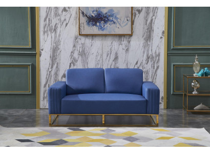 Couch Imitation leather Sofa Noble Design Designer 2 Seater Furniture Classic