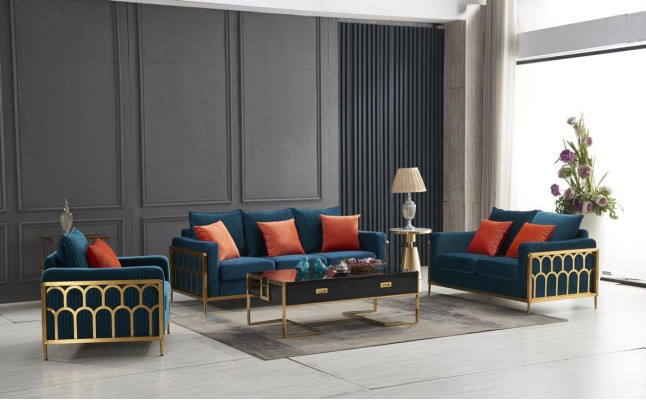 Sofa set 3+2+1 Seater Relax Set Design Sofas Upholstery Couches Leather