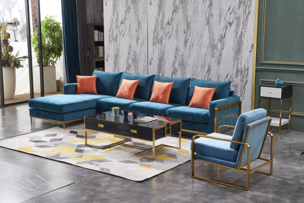 Corner sofa Gray Fabric L-shape Sofa Couch Couch Design Upholstery Textile Modern