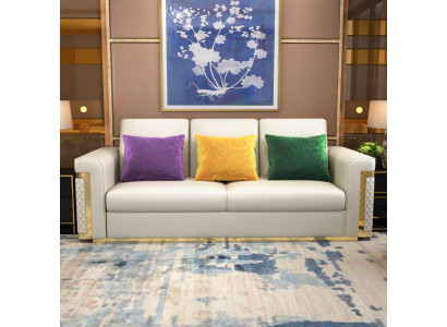 Complete Set Sofa set 3 2 1 Seater Designer 3-piece. leather sofa