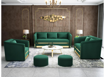 Sofa set 3+2+1 Seater Couch Leather Sofa Living landscape Suite Design
