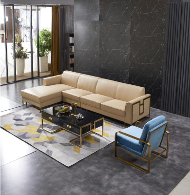 Living landscape L-shape Corner sofa Couch Design Upholstery Suite Sofa Corner