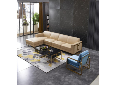 Modern sofa Corner sofa L-shape Armchair Coffee table Stool Corner sofa Upholstery