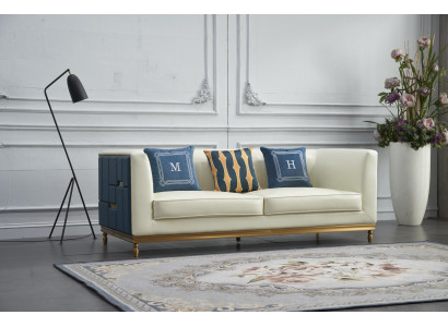 Design classic modern big xxl 3 seater couch imitation leather sofas couches