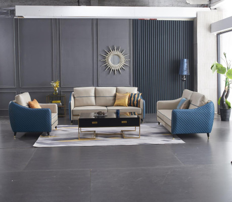 Sofa 2 Seater Design Sofas Upholstery Couches Textile Relax Modern Seat