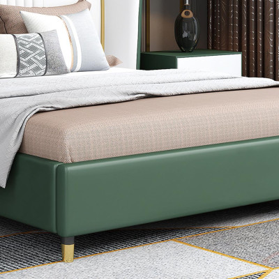 Luxury Bedroom Bed Bedside table Chest of drawers 3 pcs. Set of design beds