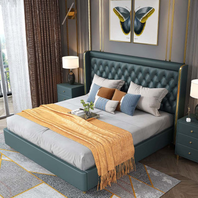 Classic s Bed Double bed Beds Wood Decoration Country House Style Real Wood