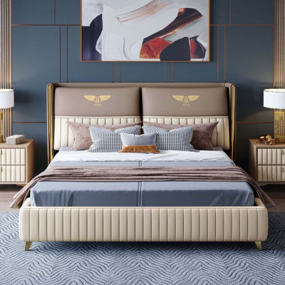 Double bed bed marriage bed design luxury beds modern style new 180x200cm!