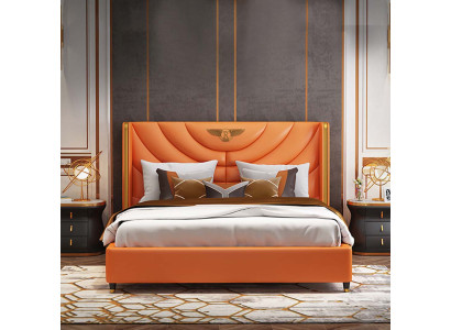 Wood Design Bed Double Luxury Marriage Hotel Modern Frame Sleep Room