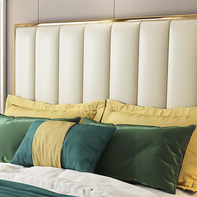 Luxury Bedroom Furniture Bed 2x Bedside table Set Beds Hotel Furniture 3pcs.