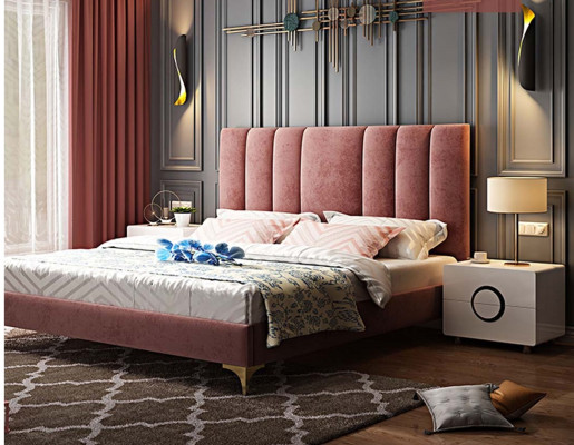 Luxury Bedroom Furniture Complete 3pcs. Set Bed 2x Bedside tables Modern