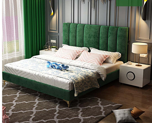 Luxury Bedroom Furniture Complete 3pcs. Set Bed 2x Bedside tables Modern