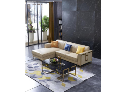 Sofa Corner sofa L-shape Armchair Coffee table Stool Corner sofa Upholstery 2-piece. new