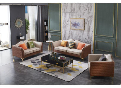 Sofa set 3+1 Seater Classic r Couches Living landscape Sofas Upholstery