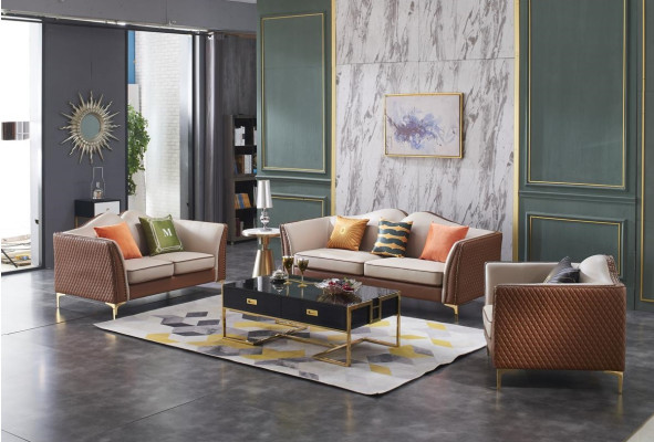 Sofa set 3+2 Seater Classic Sets Sofas Leather Couches Upholstery