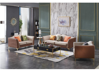 Sofa set 3+2 Seater Classic Sets Sofas Leather Couches Upholstery