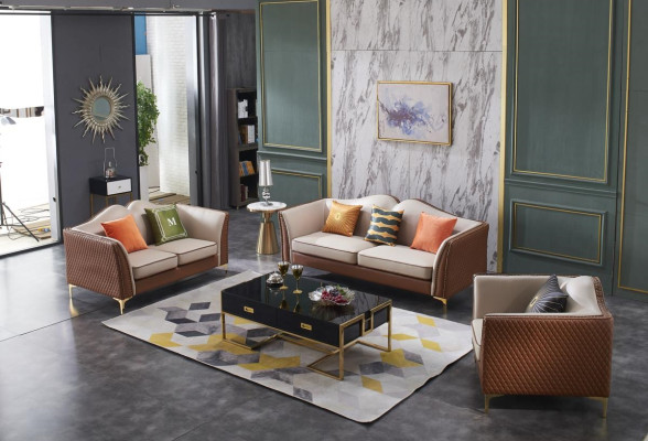 Sofa set 3+2 Seater Classic Sets Sofas Leather Couches Upholstery