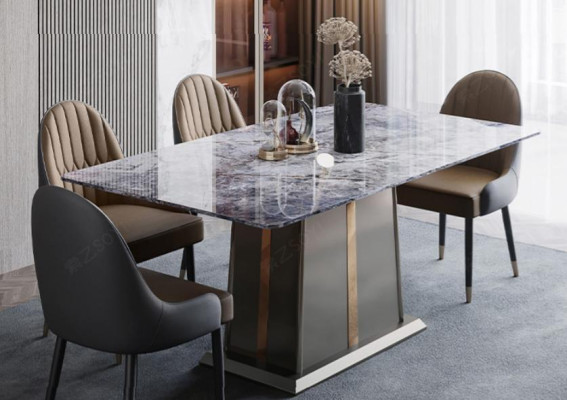 Marble Style Kitchen Modern Dining table Table Tables Dining room Luxury Furniture Design