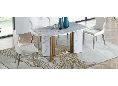 Luxury Furniture Marble Tables 180x90cm Living room Hotel Dining room Table Designer new
