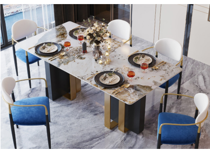 Table Marble Style Kitchen Modern Dining table Tables Dining room Luxury Furniture Design