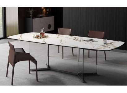 Dining room Living room Design Luxury Modern Tables Stainless Steel Legs Marmo Imitation new