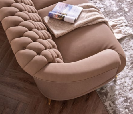 Chesterfield Design Sofa Couch Upholstery Seat Suite 3+2+1 Leather Luxury