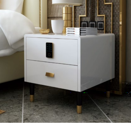 Bedside table nightstand Chest of drawers Side table decorative console high gloss gold