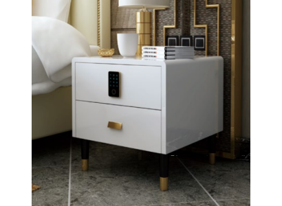 Bedside table nightstand Chest of drawers Side table decorative console high gloss gold