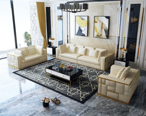 Couch Living landscape Suite Design Modern Sofa set 3+2+1 Sofas