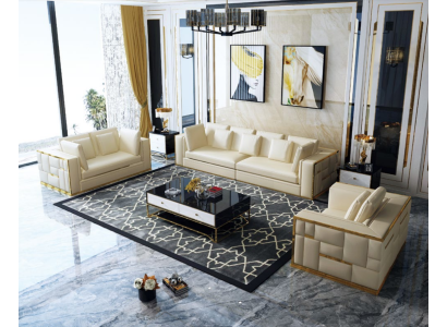 Couch Living landscape Suite Design Modern Sofa set 3+2+1 Sofas