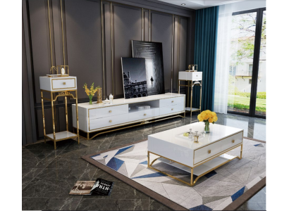 Modern design living wall living room sideboard TV cabinet shelf
